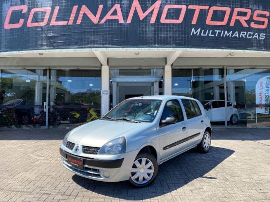 RENAULT - CLIO - 2003/2004 - Prata - R$ 25.900,00