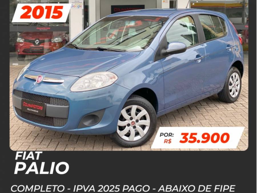 FIAT - PALIO - 2015/2015 - Azul - R$ 37.900,00